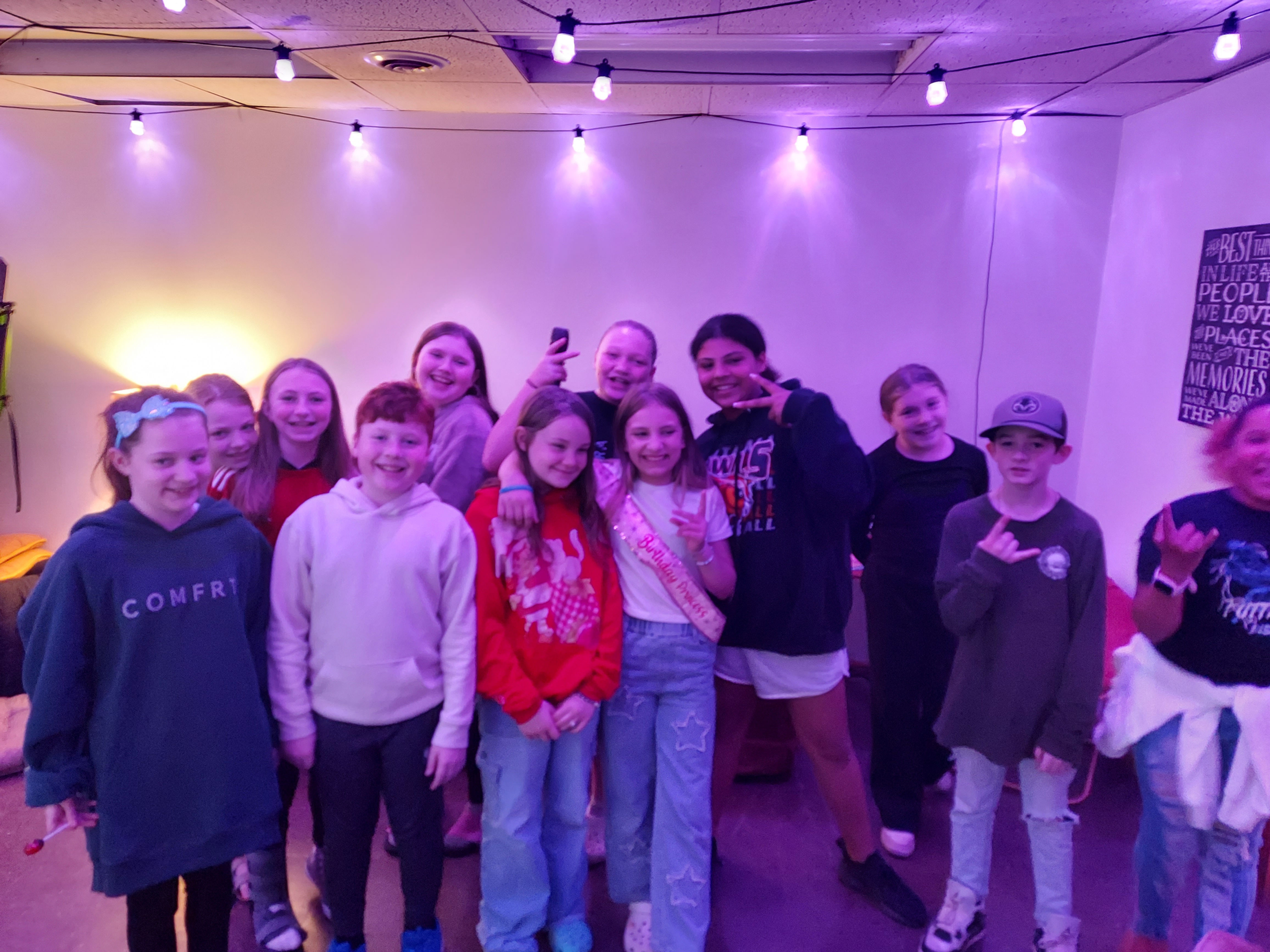 Group Photo Of a Birthday Party