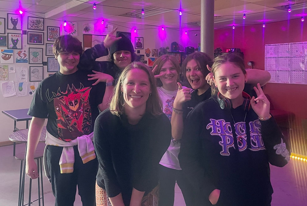 Group photo of teens