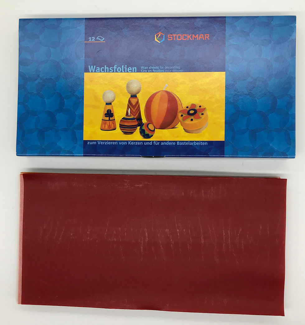 Thumbnail: 裝飾蜂蠟片 (大片12色裝) Stockmar decorating wax (12 Assorted)