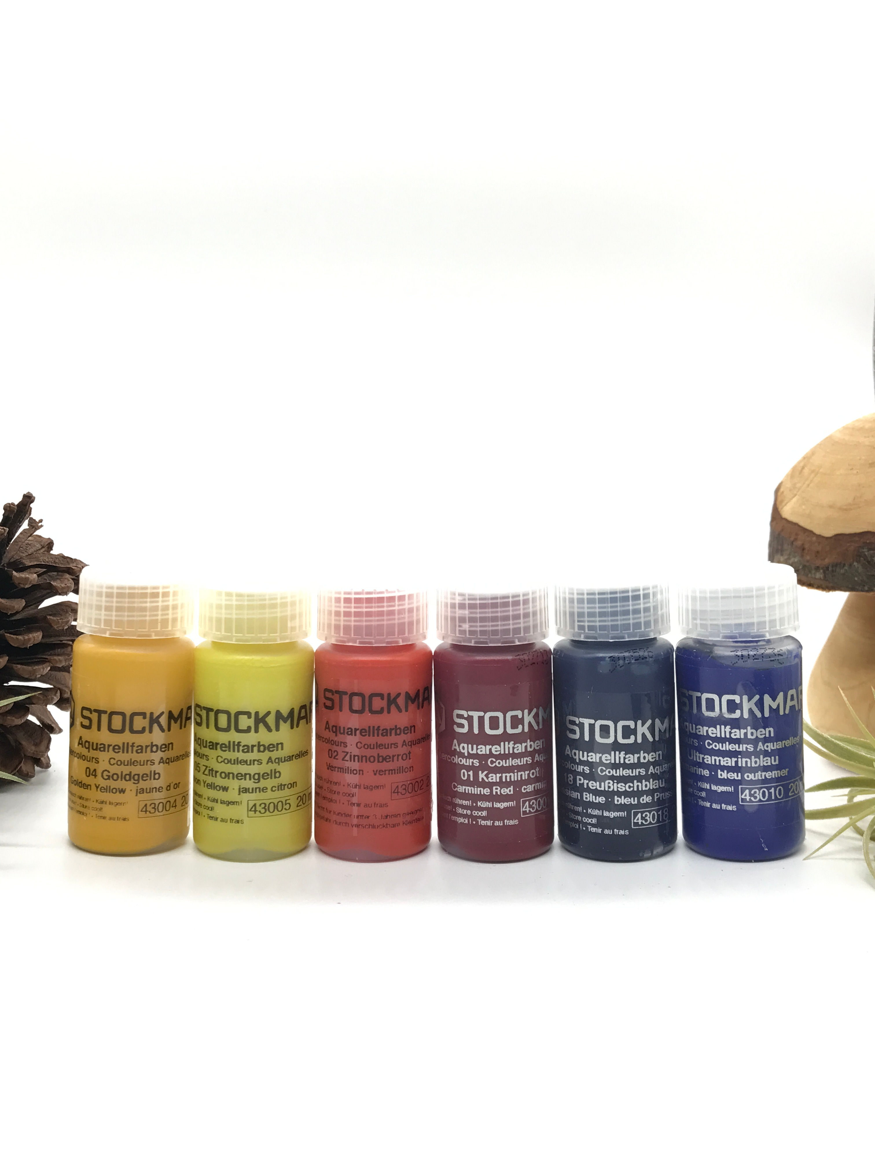 水彩6色套裝 (細支 20ml) Stockmar Watercolour Paint 6 Colors Basic Set