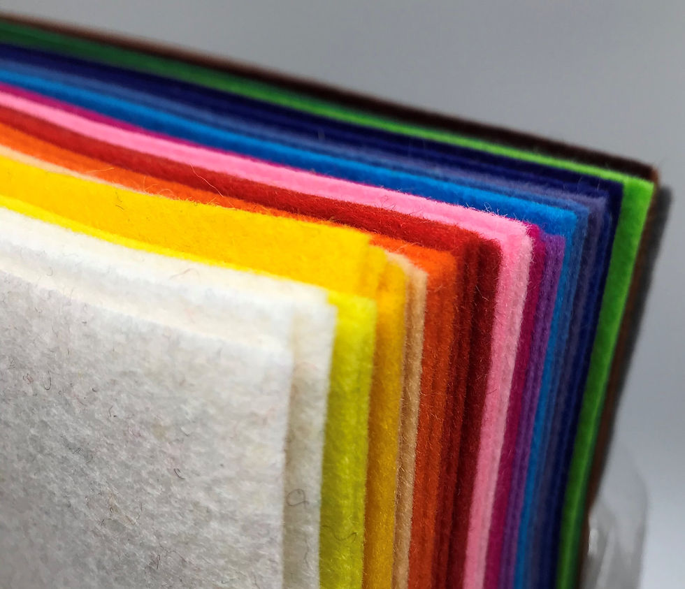 Thumbnail: 羊毛氈布(400g) Wool felt heavy 400g 20x30cm ass. 2x27 colors