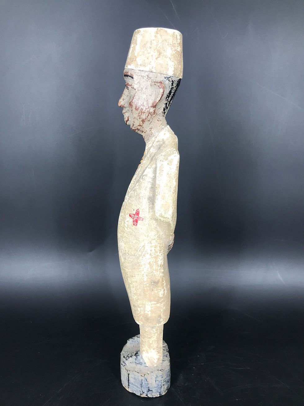 Miniature : ANCIENNE STATUE COLON MÉDECIN, CÔTE D'IVOIRE, 1950