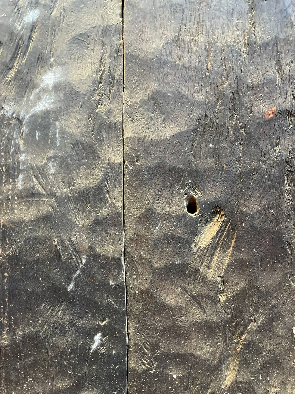 Miniature : Mali. Ancien volet de grenier Dogon avec sa serrure.