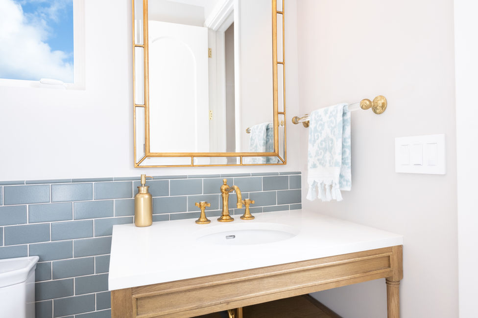 Master bathroom and hall bathroom new construction remodel by In the Deets in Lafayette, California