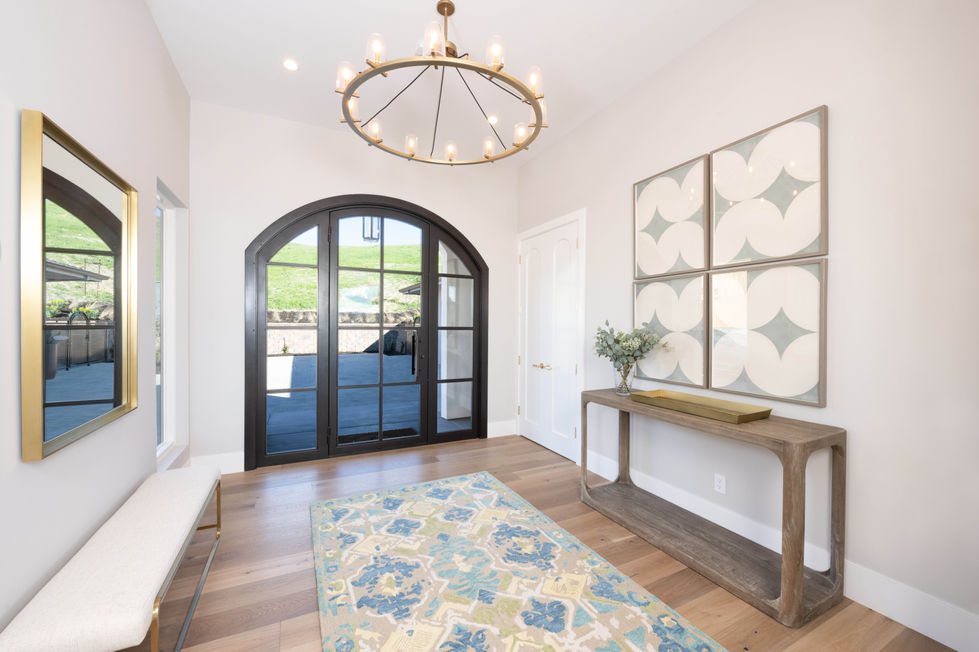 Great room and kitchen new construction remodel by In the Deets in Lafayette, California