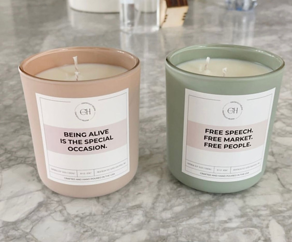 candle label design
