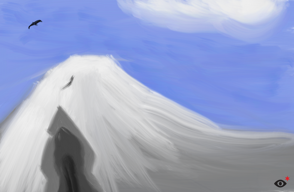 Mountain With Cat