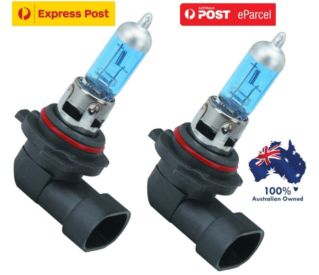 2X HB4 55W XENON SUPER WHITE 6000K BULBS LO BEAM 12V HEADLIGHT