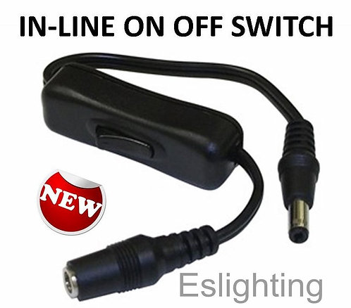 INLINE ON OFF SWITCH + BUILT IN CONNECTORS | eslighting