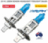 2Pcs H1 6000K 12V 100w XENON HALOGEN Headlight Light Bulb