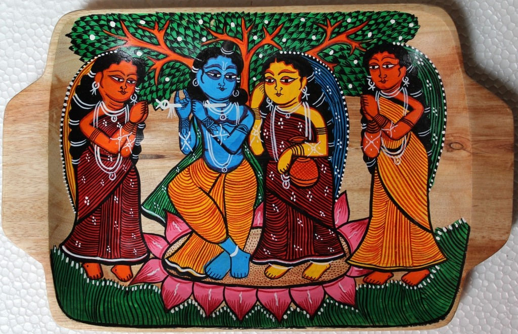 मुद्रित ट्रे - राधा कृष्ण