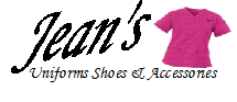 Jean's Uniforms Logo with pink top