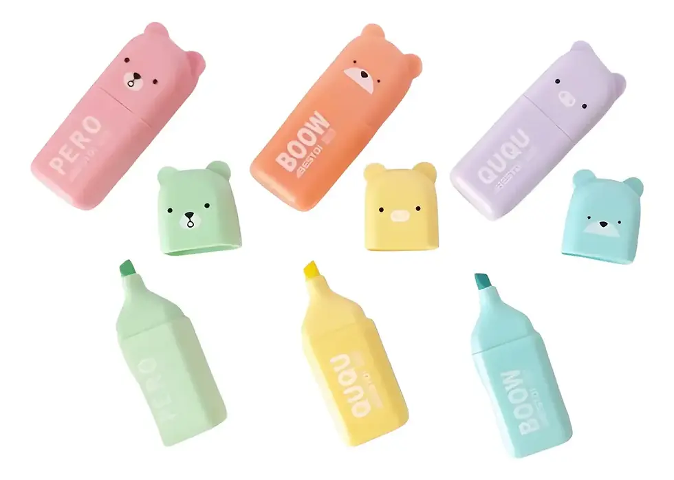 Miniatura: Marca texto urso Boow kit c/6