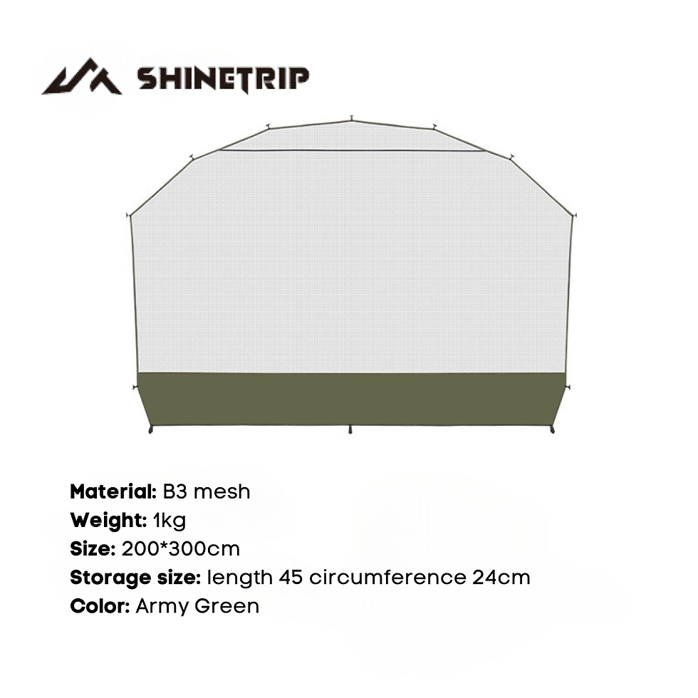 Thumbnail: SHINETRIP 05 Series Dome Canopy - Fiberglass Rod