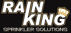 Rain King Logo with Sprinkler Solutions