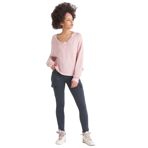 DEX - SNAP FRONT HENLEY