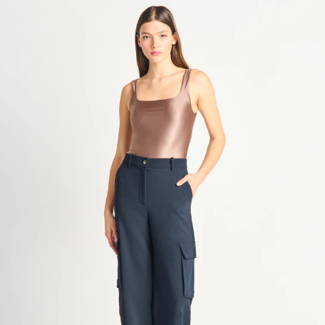 DEX - SQUARE NECK SHIMMER BODYSUIT