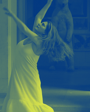 Je suis une ourse - Filtre bleu et jaune