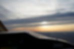 Learning how to fly in West Virginia with beautiful mountain sunset.