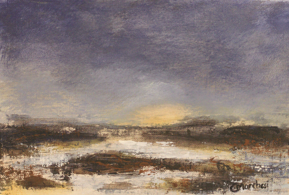 painting of a sunrise