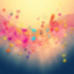Background having colourful cheerful musical notes and swirls.jpg
