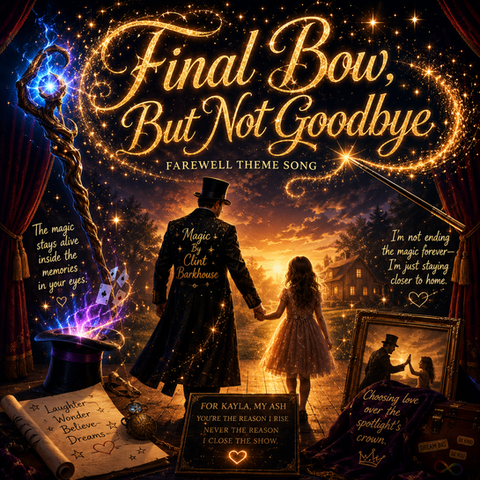 A curtain falls, a new chapter rises. The magic continues… just closer to home.