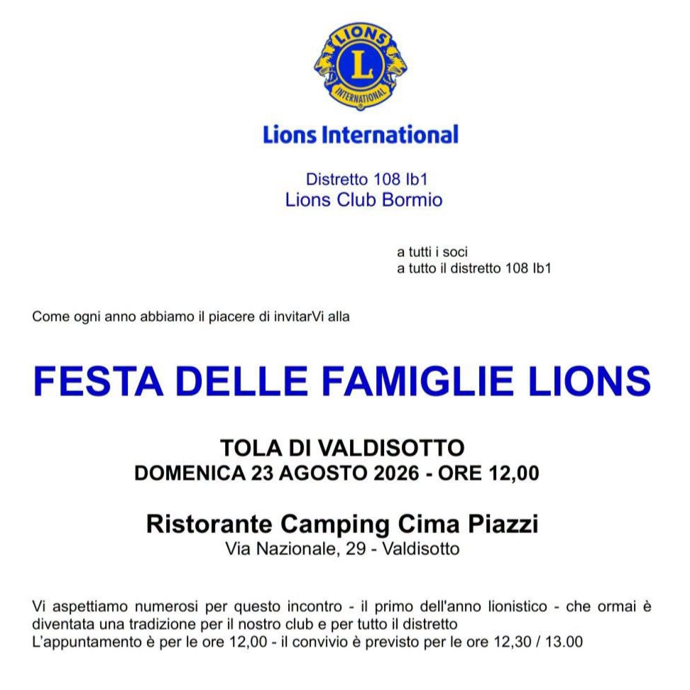 FESTA DELLE FAMIGLIE LIONS