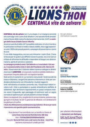 LIONSTHON - CENTOMILA vite da salvare