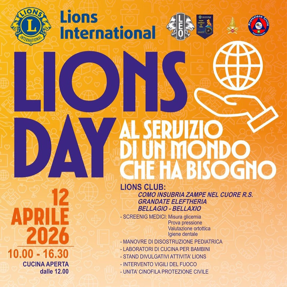LION DAY AL SERVIZIO DI UN MONDO CHE HA BISOGNO