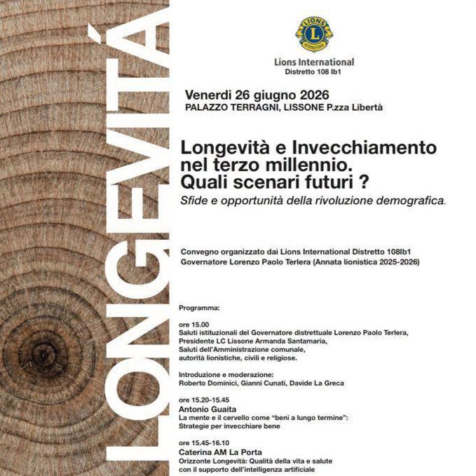 Longevità e Invecchiamento nel terzo millennio.