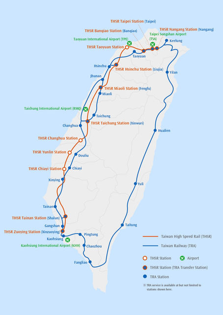 Viaggiare a Taiwan in treno e con i pass ferroviari