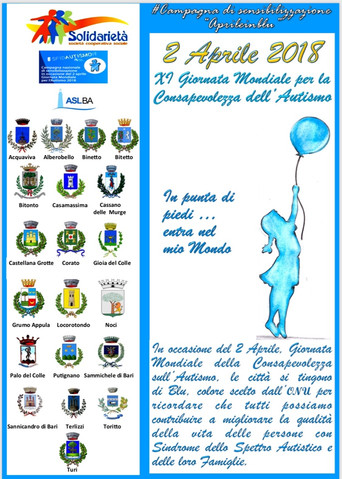 Alberobello illuminerà il Municipio per accendere la luce sull’Autismo