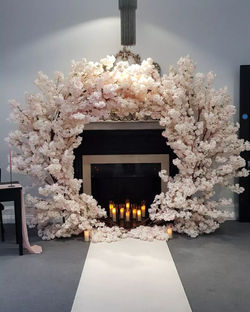 Pink blossom backdrop (also in ivory)