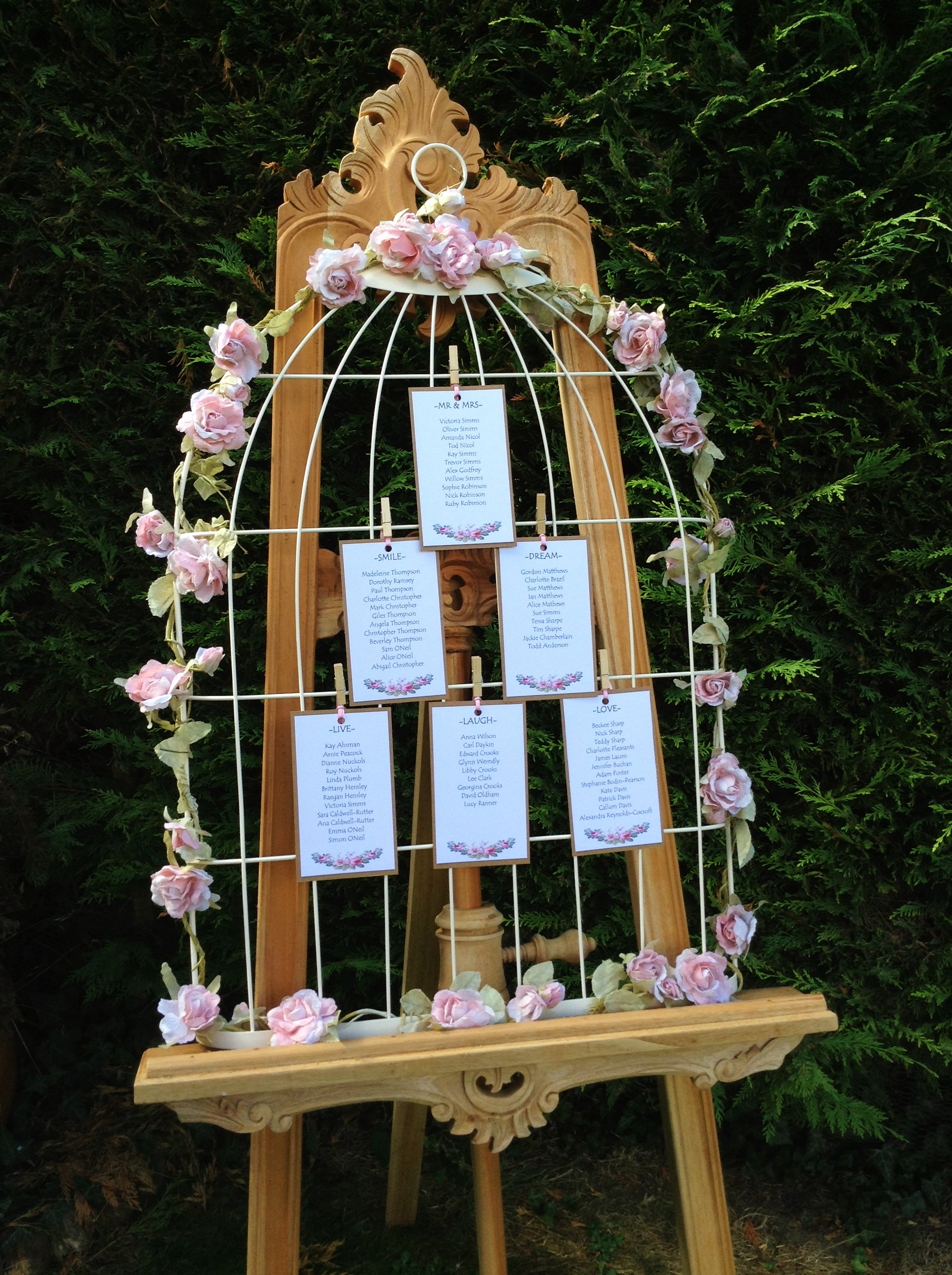 birdcage frame and easel