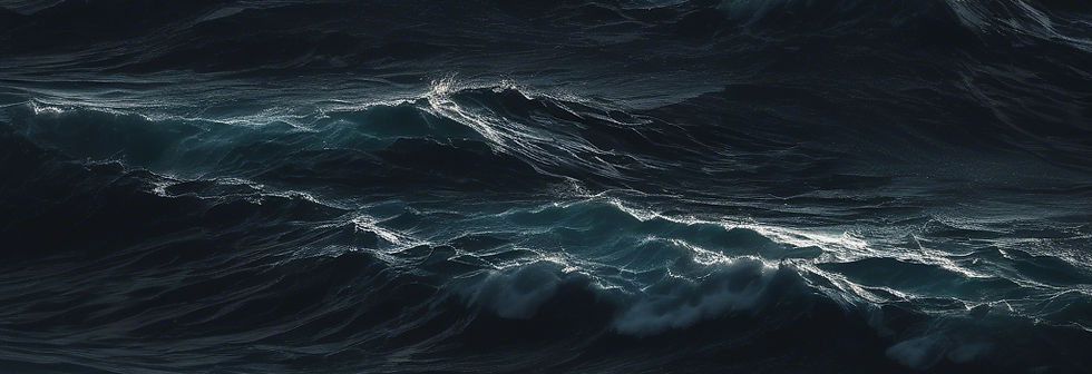 An abstract view of the ocean, dark colours but with bright light.jpg