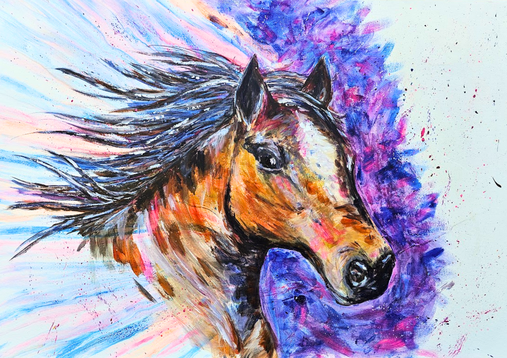 Let Go of the Reins 38" x 26"
