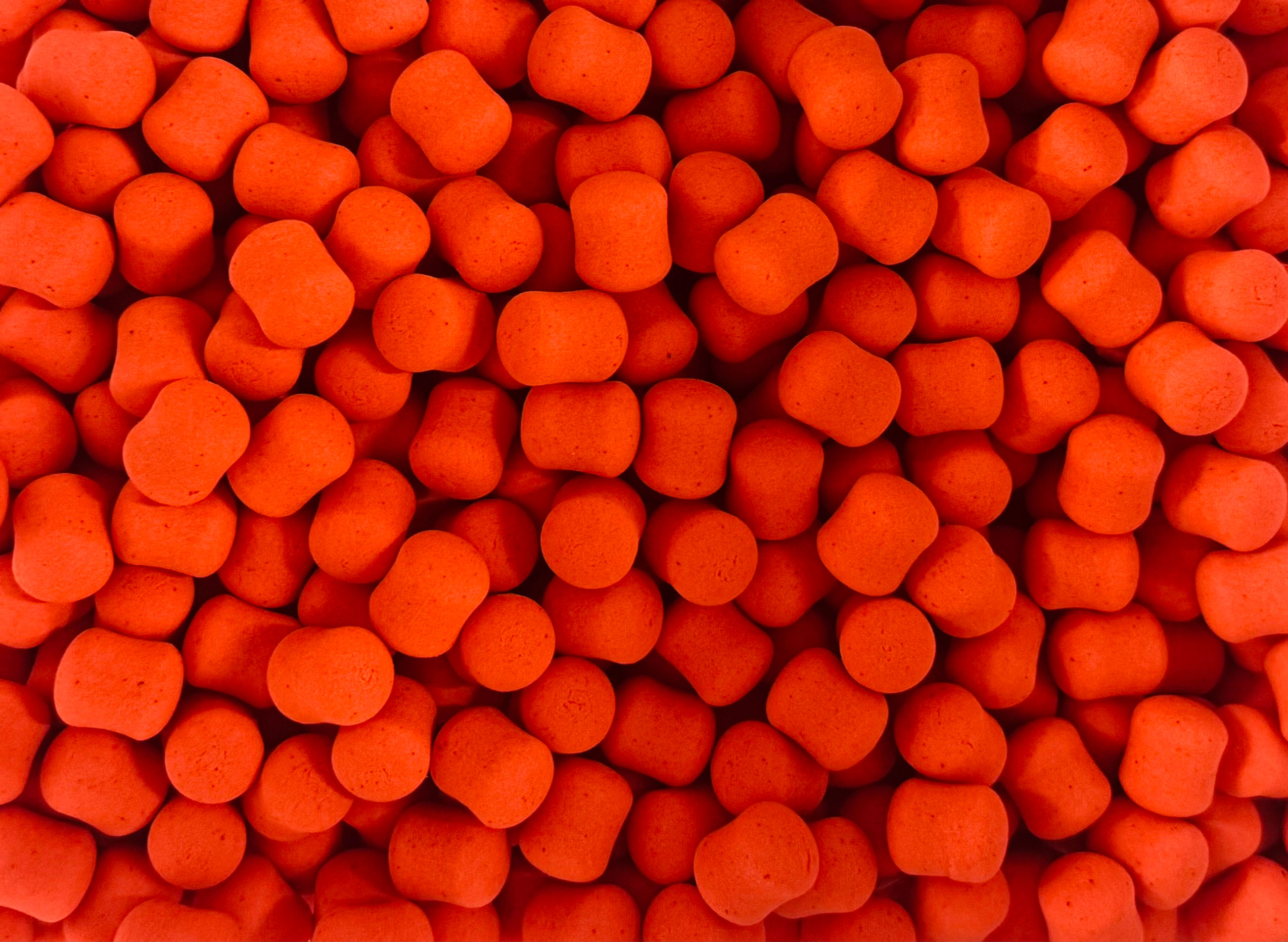 650g Fluoro Orange 12mm Wafters