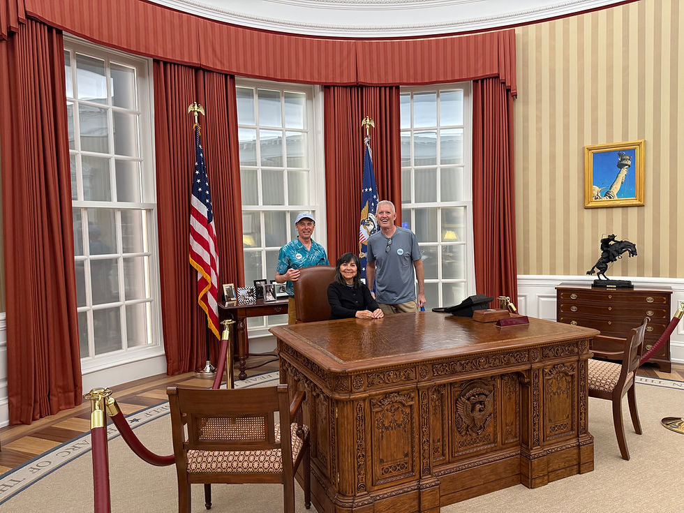 If you open the desk drawer, you will find a surprise. (See below...a letter President Bush wrote to the new President Obama.)
