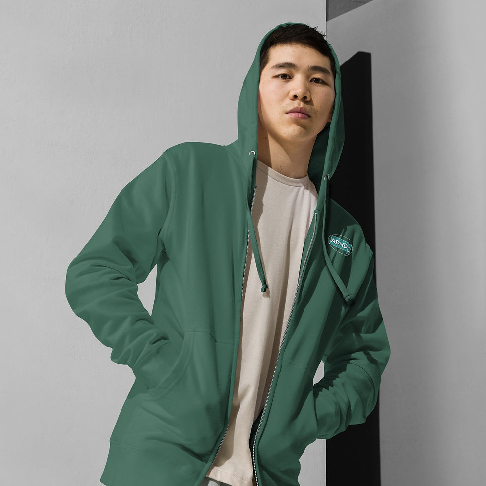 Thumbnail: Unisex fleece zip up hoodie