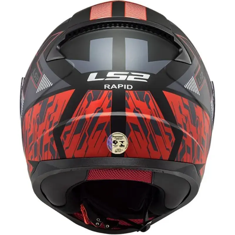 Miniatura: Capacete LS2 FF353 Rapid Xtreet - Preto/Vermelho