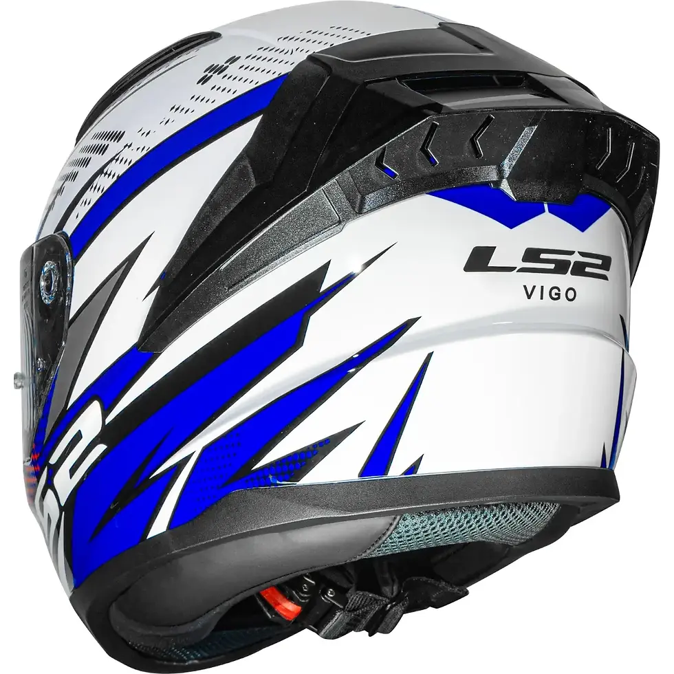 Miniatura: Capacete LS2 Vigo Flight - Branco/Azul/Vermelho