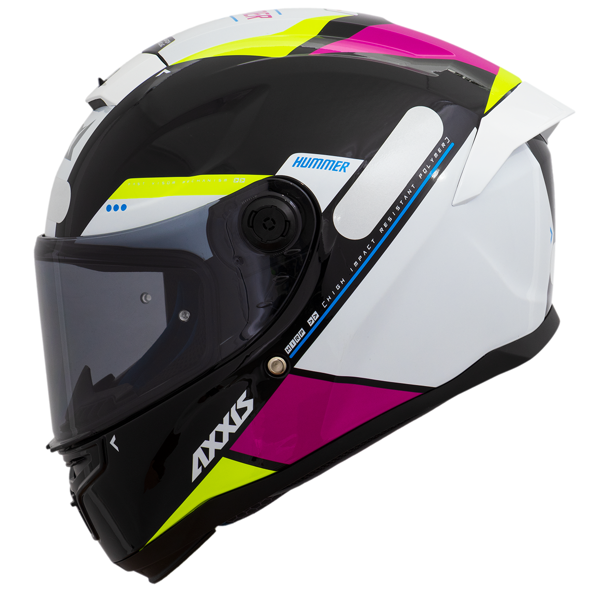 CAPACETE AXXIS HUMMER – MIR E8 BLACK GLOSS