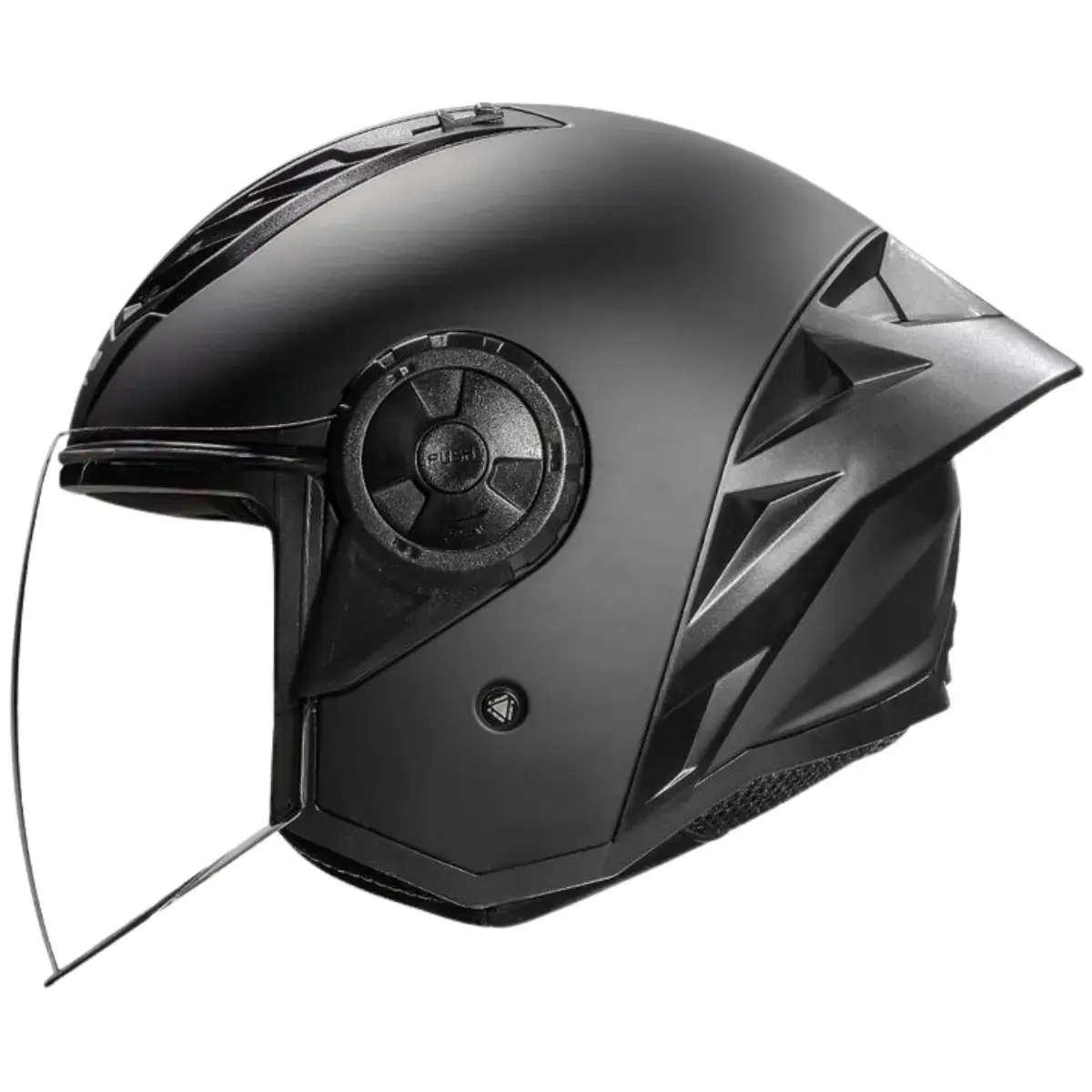 Capacete LS2 Airflow 2 Monocolor - Preto Fosco (Aberto)
