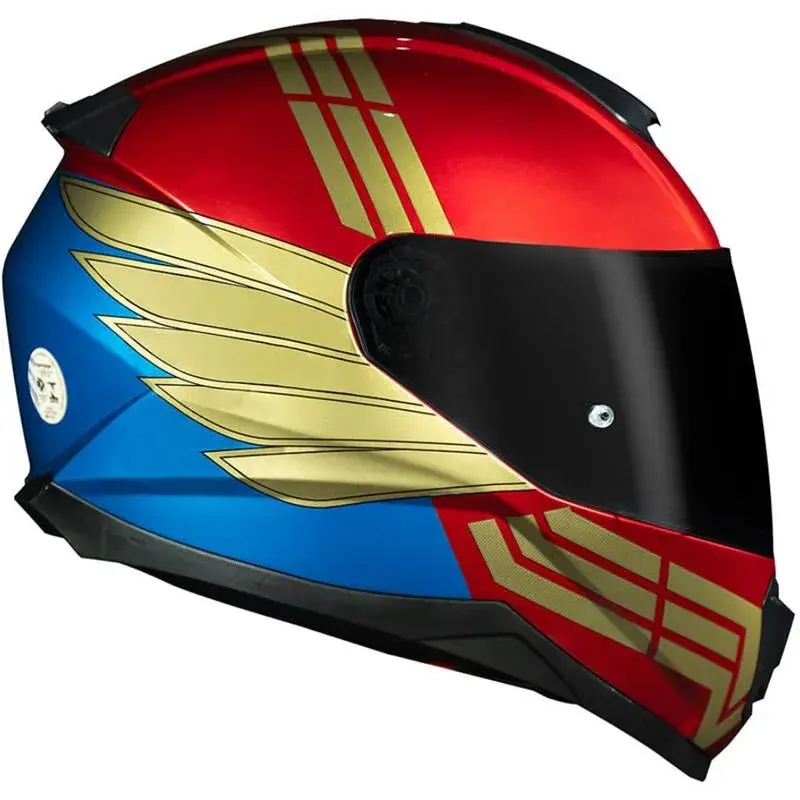 Miniatura: Capacete Norisk Razor Wonder Women - Vermelho/Azul/Dourado
