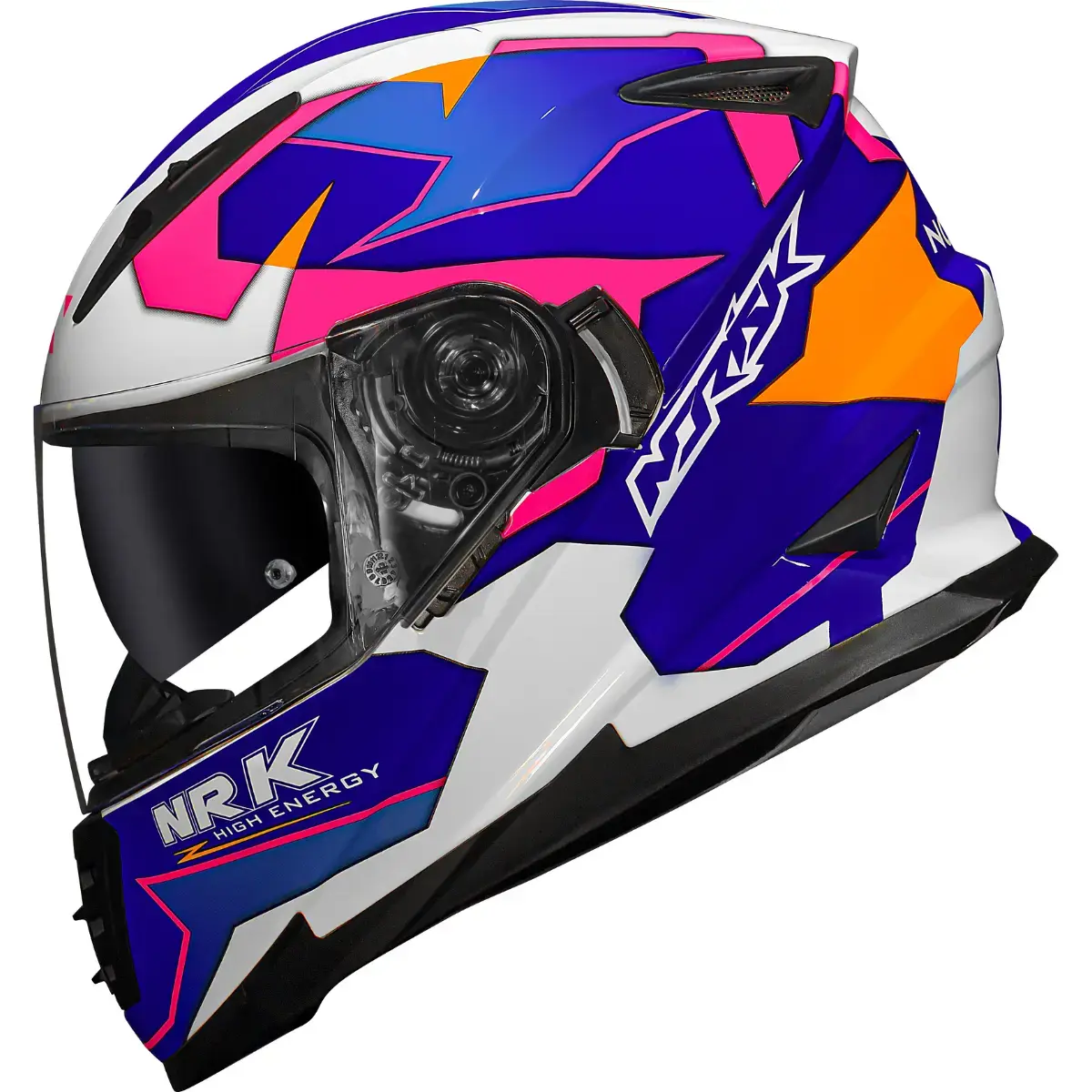 Capacete Norisk FF302 Soul District - Branco/Azul