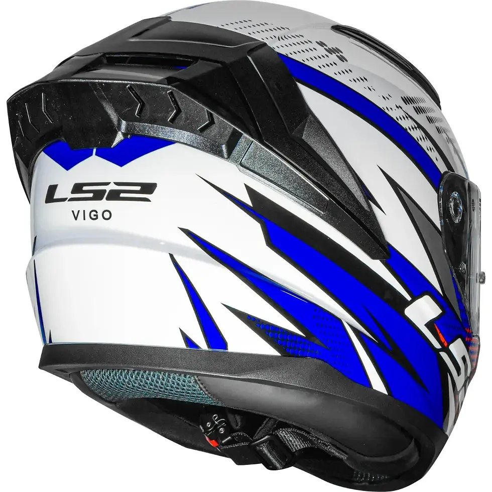 Miniatura: Capacete LS2 Vigo Flight - Branco/Azul/Vermelho