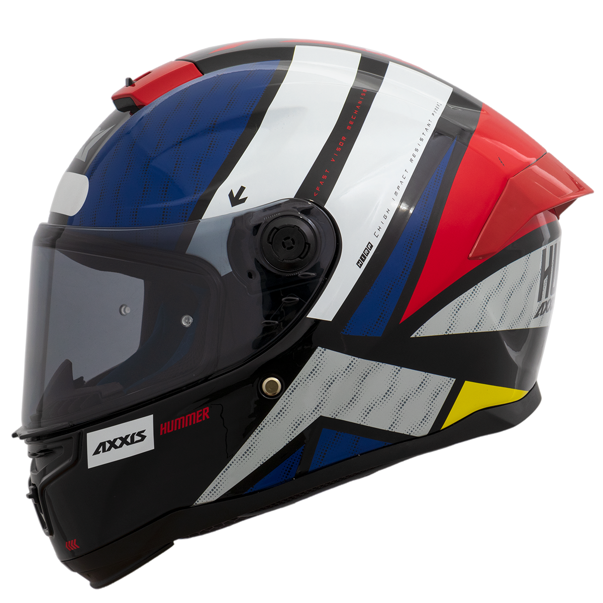 CAPACETE AXXIS HUMMER – HUMMER FLEX E0 WHITE GLOSS