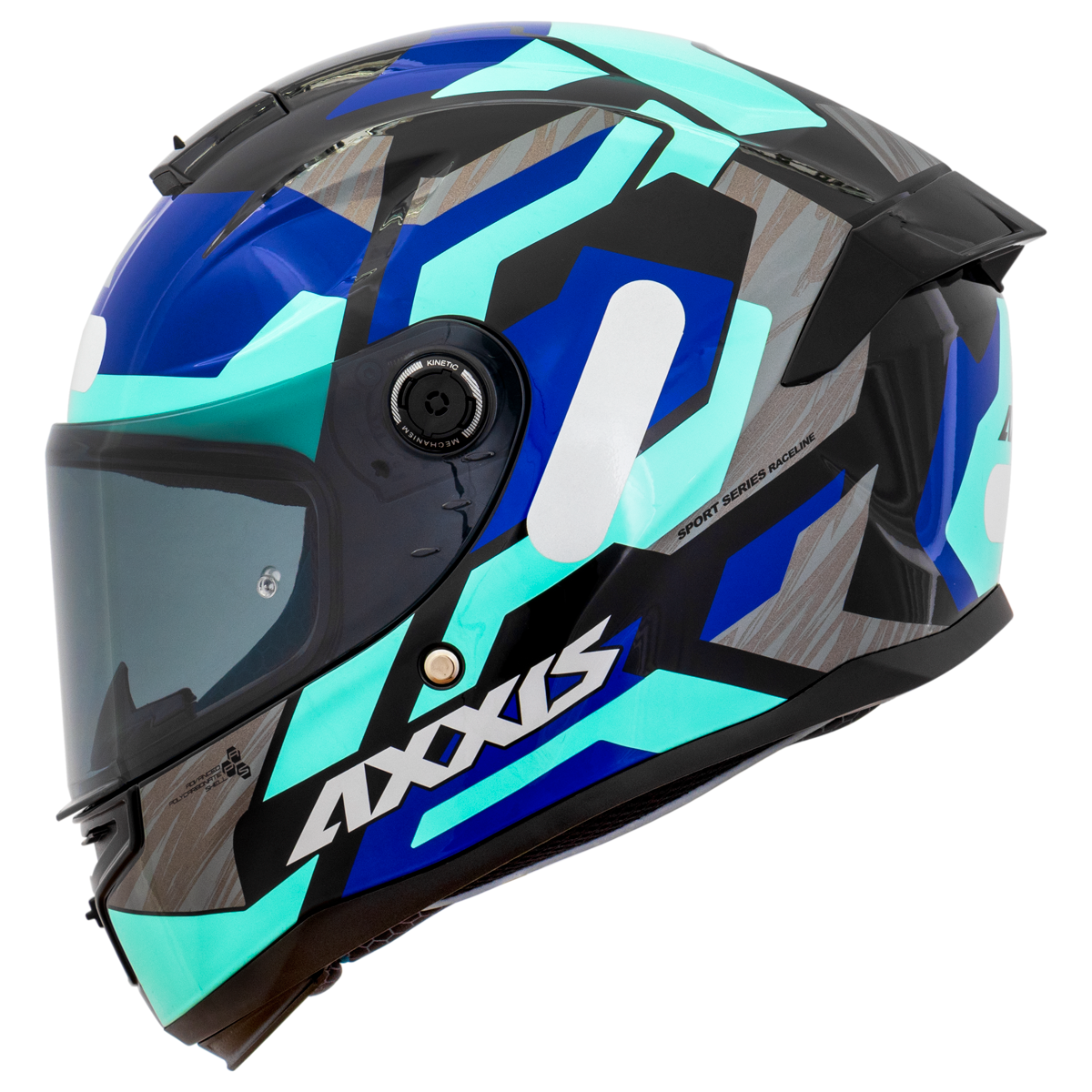 CAPACETE AXXIS HUMMER – SCRATCH D7 BLUE GLOSS