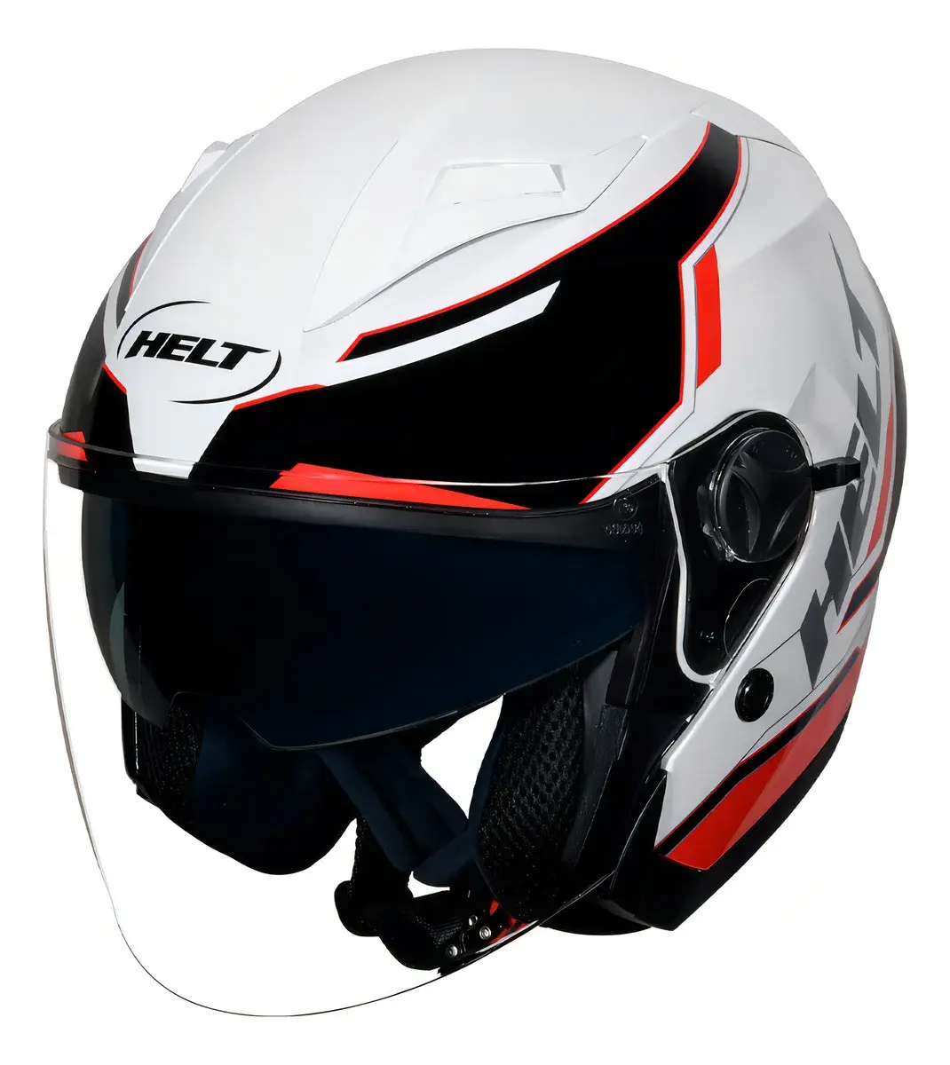 Capacete Helt City Smart com oculos branco