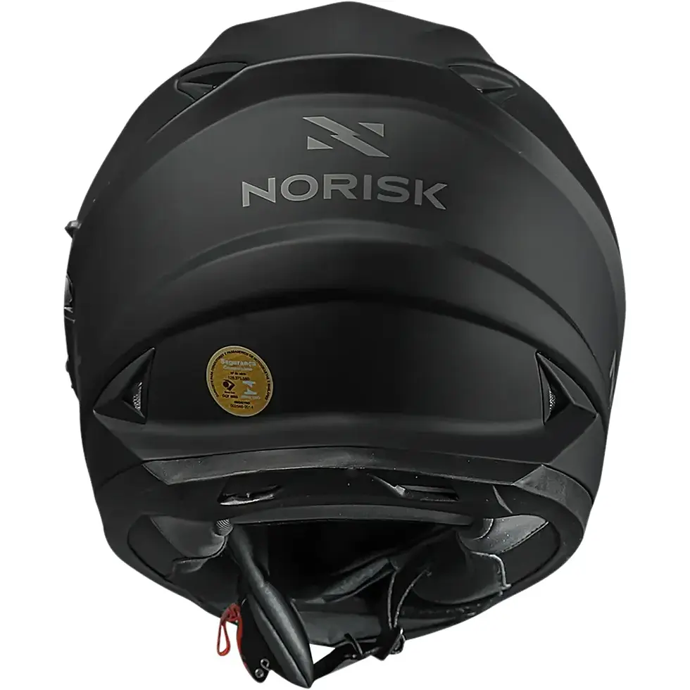 Miniatura: Capacete Norisk FF302 Monocolor fosco  (Viseira Solar) Preto Fosco